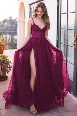 Yasmin Gown - Mulberry - By Baano