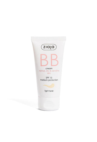 Ziaja BB Cream Light Tone SPF 15 for Normal, Dry and Sensitive Skin 50ml - By Baano