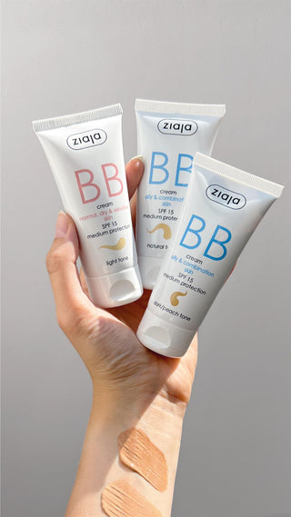 Ziaja BB Cream for Oily and Combination Skin - Natural Tone SPF 15 50 ml - By Baano