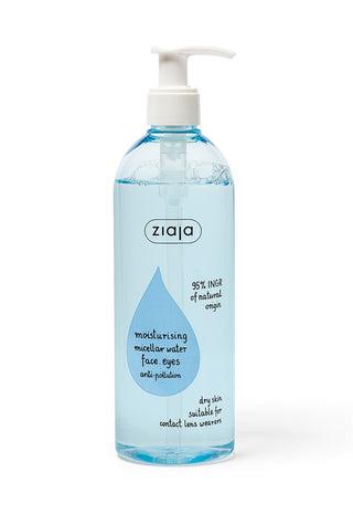 Ziaja Moisturizing Micellar Water for Face, Eyes and Lips 390ml - By Baano
