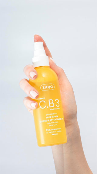 Ziaja Vitamin C.B3 Niacinamide Daily Facial Toner Spray 190ml - By Baano