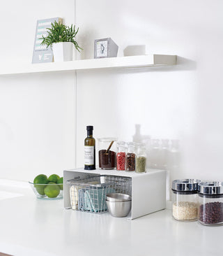 Stackable Countertop Shelf - Two Sizes - Steel - By Baano