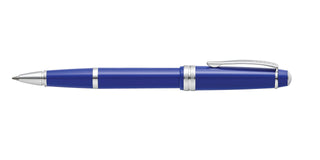Bailey Light™ Polished Blue Resin Rollerball Pen - By Baano