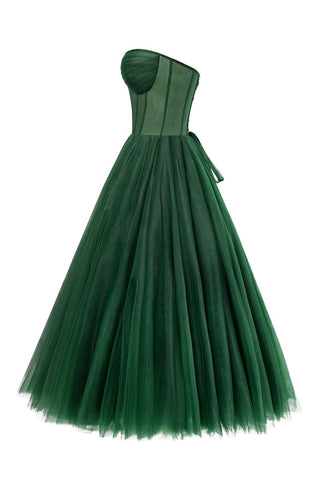 All For Love Strapless Tulle Midi Dress - By Baano