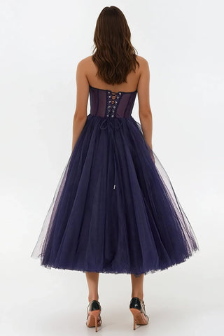 All For Love Strapless Tulle Midi Dress - By Baano