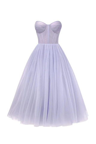 All For Love Strapless Tulle Midi Dress - By Baano