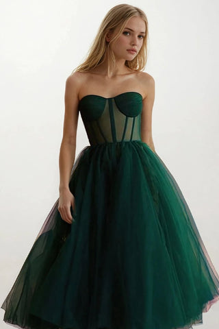 All For Love Strapless Tulle Midi Dress - By Baano