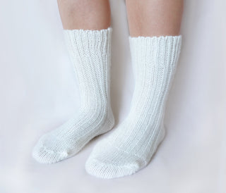 tittimitti® Alpaca-Wool Blend Women's Socks. 1 Pair. Made in Italy.