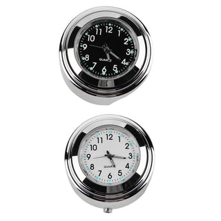 Aluminum Waterproof 22/25mm Motorcycle Handlebar Mount Dial Clock Motorcycle Handlebar Mount Clock Waterproof Handlebar Dial Clock Watch Quartz Clock Watch for Harley Motorcycle Accessories Stevvex
