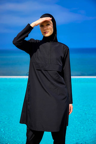 Andalus Black Full Coverage Burkini Set for A2503-1 - By Baano