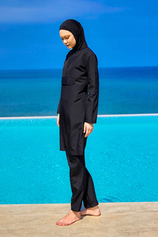 Andalus Black Full Coverage Burkini Set for A2503-1 - By Baano