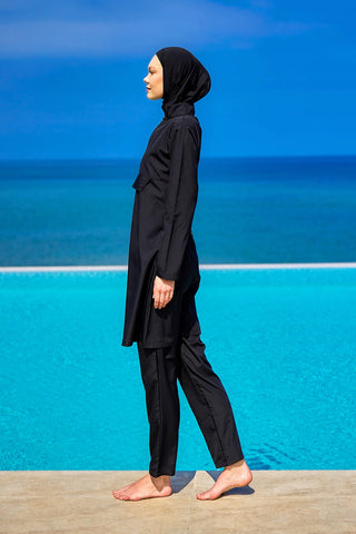 Andalus Black Full Coverage Burkini Set for A2503-1 - By Baano