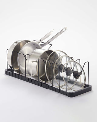Adjustable Pot Lid Organizer - Steel Yamazaki Home