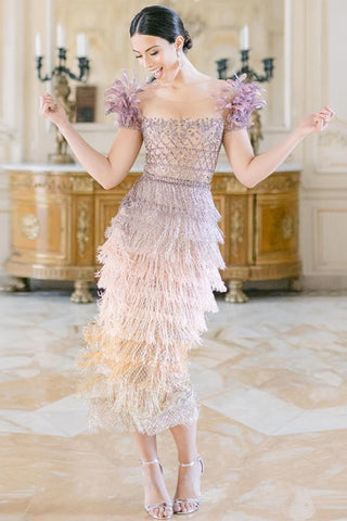 Aphrodite Tassel Midi Dress - By Baano