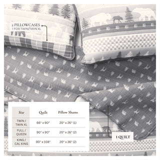 Rustic Landscape Quilt Set - Matthew Collection Great Bay Home