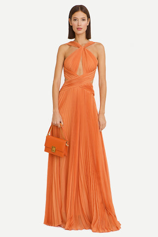 Arabella Chiffon Backless Maxi Dress - By Baano