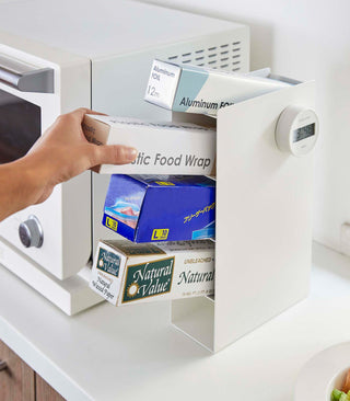 4-Tier Food Wrap Stand - Steel - By Baano