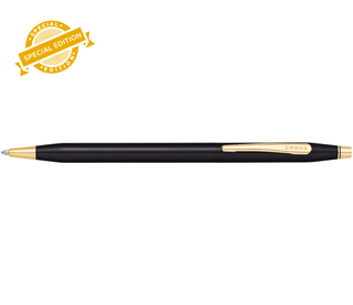 Classic Century® Glossy Black PVD Ballpoint Pen - By Baano