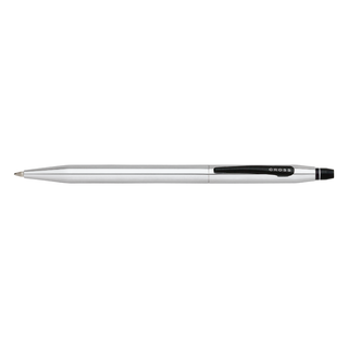 Click™ Chrome with Black Appointments Selectip® Rollerball Pen - By Baano
