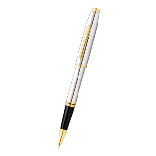 Coventry Polished Chrome with Gold-Tone Rollerball Pen - By Baano