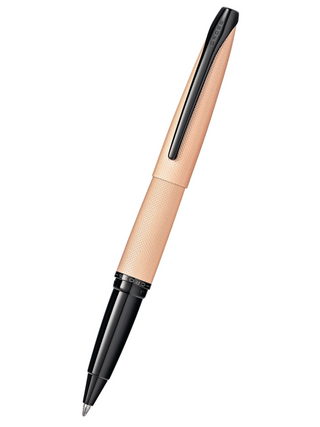 ATX® Brushed Rose Gold Rollerball Pen - By Baano