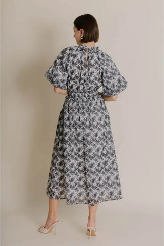 Aureum Black Midi Dress