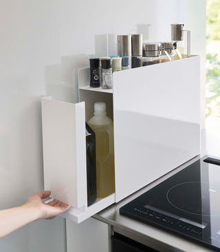 Sliding Drawer Seasoning Rack - Steel - By Baano