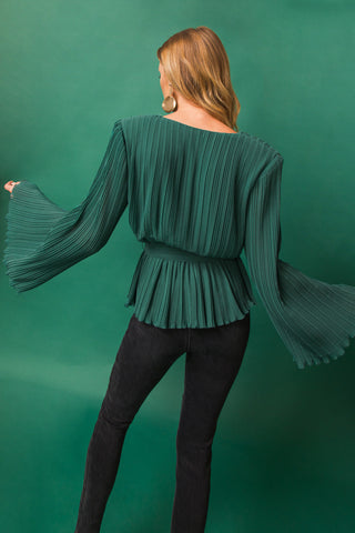HELLO SWEETHEART PLEATED TOP - By Baano