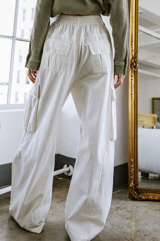 FOREVER BY YOUR SIDE WOVEN CARGO PANTS - By Baano
