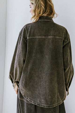 STUCK IN YOUR WAYS DENIM TOP - By Baano