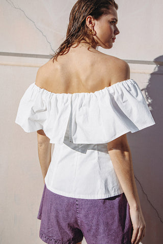 TIME FOR SOMETHING WOVEN TOP - By Baano