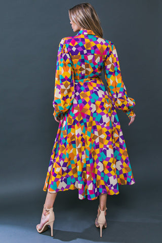 CHANGE IN THE AIR WOVEN MIDI DRESS - By Baano