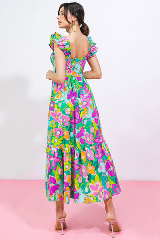 LOVE HAZE WOVEN MIDI DRESS - By Baano