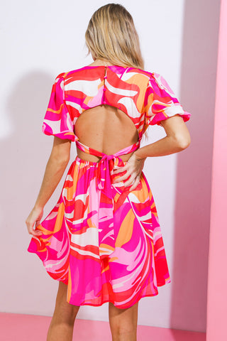 NASHVILLE SOCIAL CLUB LIGHT WOVEN MINI DRESS - By Baano