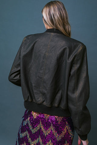MY GREATEST JOY LEATHER JACKET - By Baano