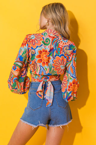 MY HAPPY PLACE WOVEN TOP - By Baano