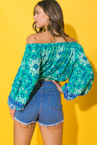 SEND MY LOVE WOVEN TOP - By Baano