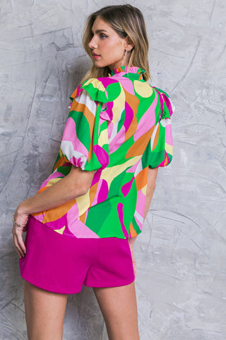 MAKE THEM PROUD WOVEN TOP - By Baano