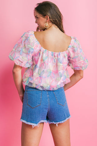 LIFETIME OF LOVE WOVEN TOP - By Baano