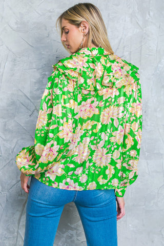 STUCK ON AN ISLAND WOVEN TOP - By Baano