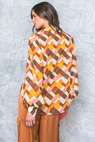 ENJOY EACH DAY WOVEN TOP - By Baano