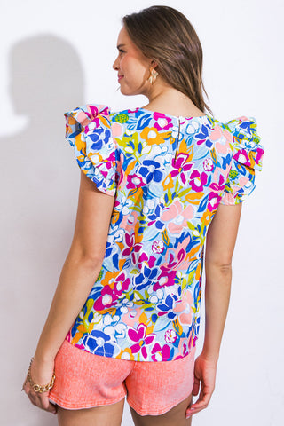 WAITING FOR SUNSHINE WOVEN TOP - By Baano