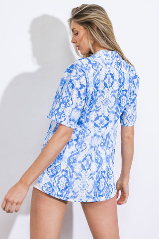 JUST CAN'T WAIT WOVEN TOP - By Baano