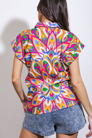 BEAUTIFUL BEGINNINGS WOVEN TOP - By Baano