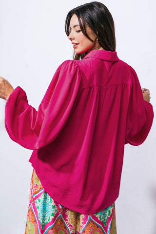 COMFORTABLE CHARM WOVEN TOP - By Baano