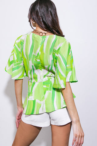 EASY TO SAY WOVEN TOP - By Baano