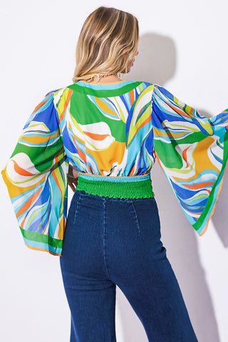 WE BELONG TOGETHER WOVEN CROP TOP - By Baano