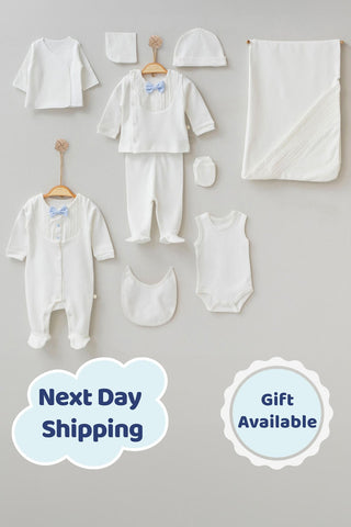 Alex Baby Blue Newborn Coming Home Set (10 pcs)