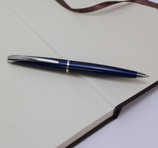 ATX® Translucent Blue Lacquer Ballpoint Pen - By Baano