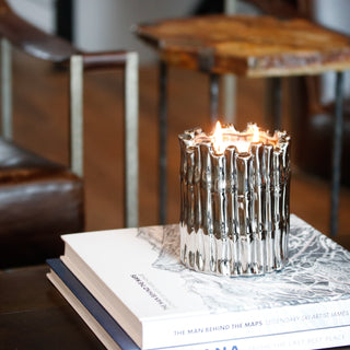 Silver Sagano Candle - By Baano